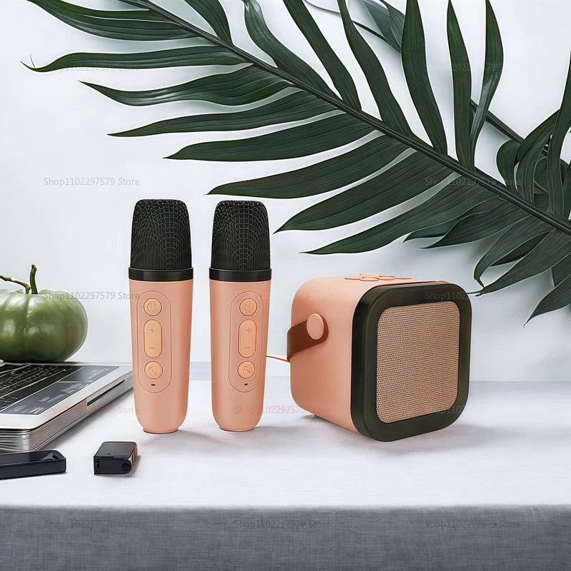 2025 New K12 Wireless Karaoke Microphone Bluetooth Audio for Kids Adults Family Home KTV Singing Integrated Microphone