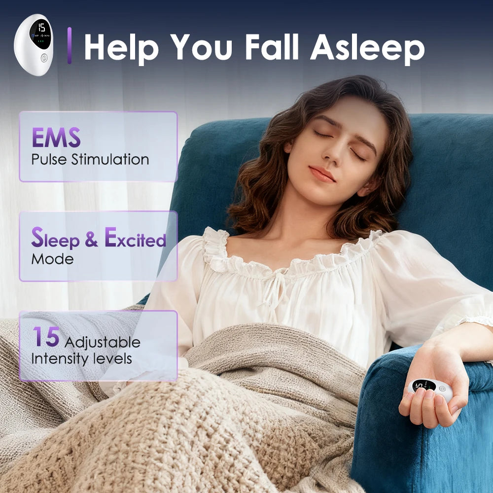 Handheld CES Sleep Aid Device Microcurrent EMS Pulse Hypnosis for Insomnia Mental Stress Anxiety Relief And Relaxation