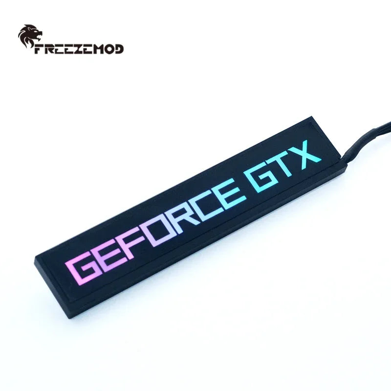 FREEZEMOD GPU Side Panel RTX3090 GTX ROG PC Decoration Video Card Plate Faith Lamp Water Cooler AURA SYNC XYD-5V Cooling ARGB