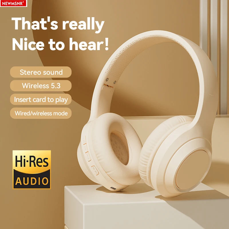 Stereo Surround Sound Headsets Wireless Bluetooth Headphones Over Ear Noise Reduction Sports Gamer Earphone with HD Mic handfree