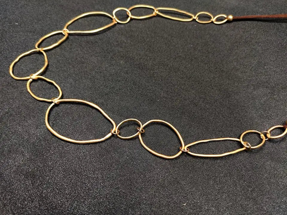 Foreign trade new women's necklace, hot-selling in Europe and America, exaggerated style chain, simple single-layer personalized