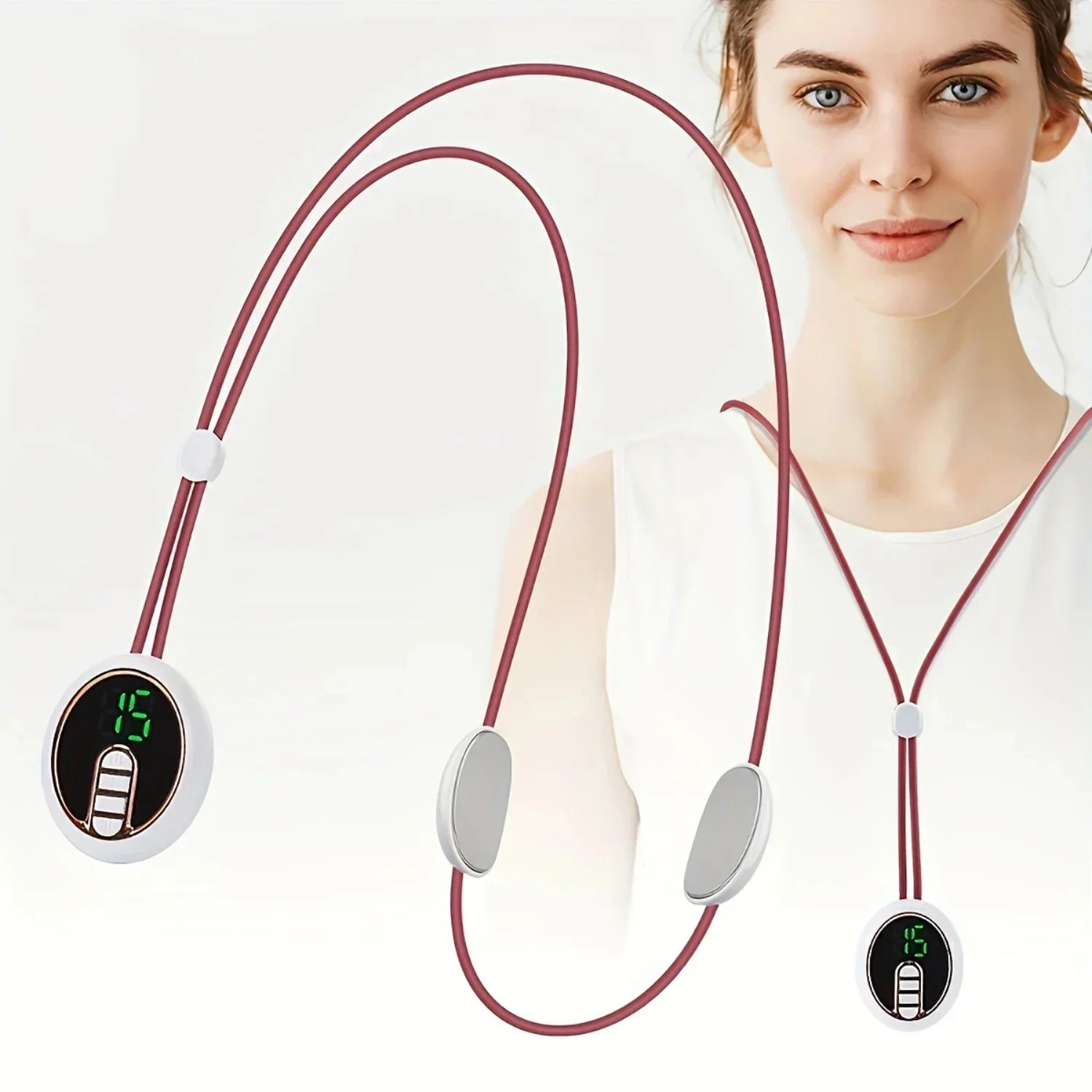 Lntelligent Micro Current Neck Massager Hot Compress Ten Pulse Pain Relief Hanging Device Cervical Spine Body Legs Hands Massage