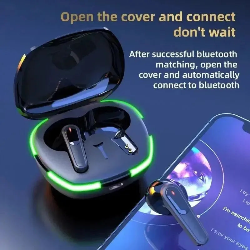 TWS Pro60 Wireless Bluetooth Headset with Mic Earbuds Noise Cancelling Stereo Bluetooth Earphones Air Pro 60 Wireless Headphones
