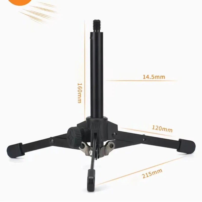 1PC Microphone Stand Metal Tripod Bracket For MV7 MV7X Professional Condenser Microphone Home Karaoke Studio Recording