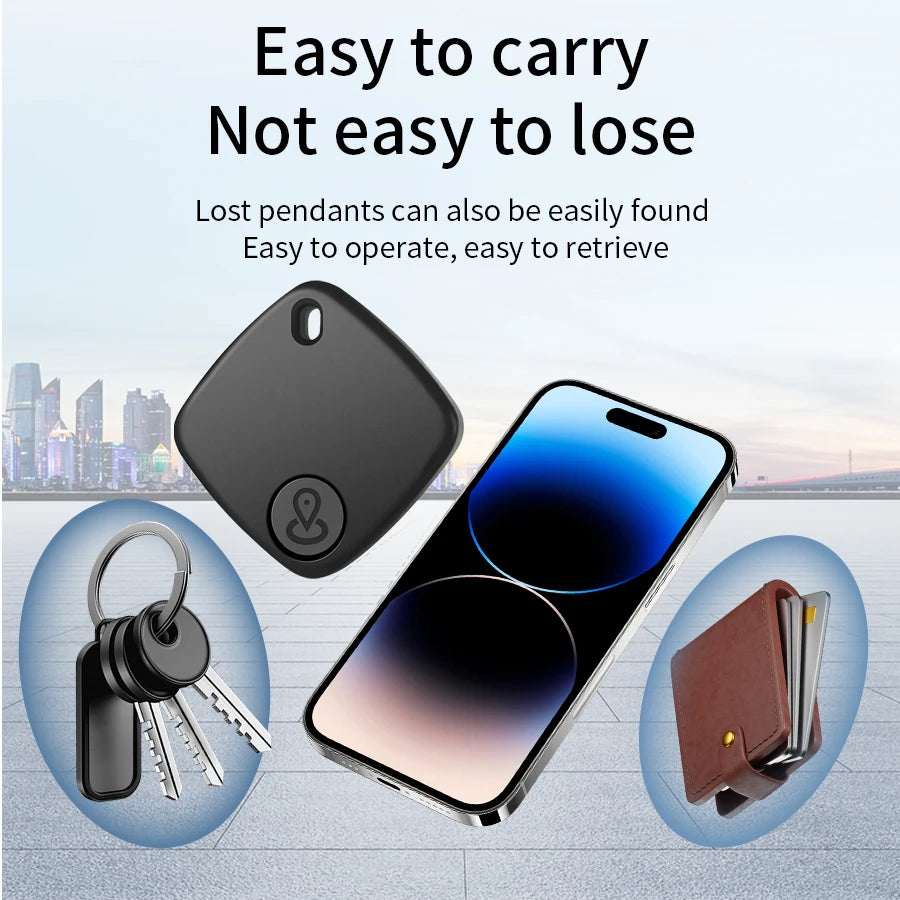 Mini Smart GPS Tracker Tag Work for iOS Android System Bluetooth Locator Key Finder for iPhone Google Find My Wallet Pet Kids