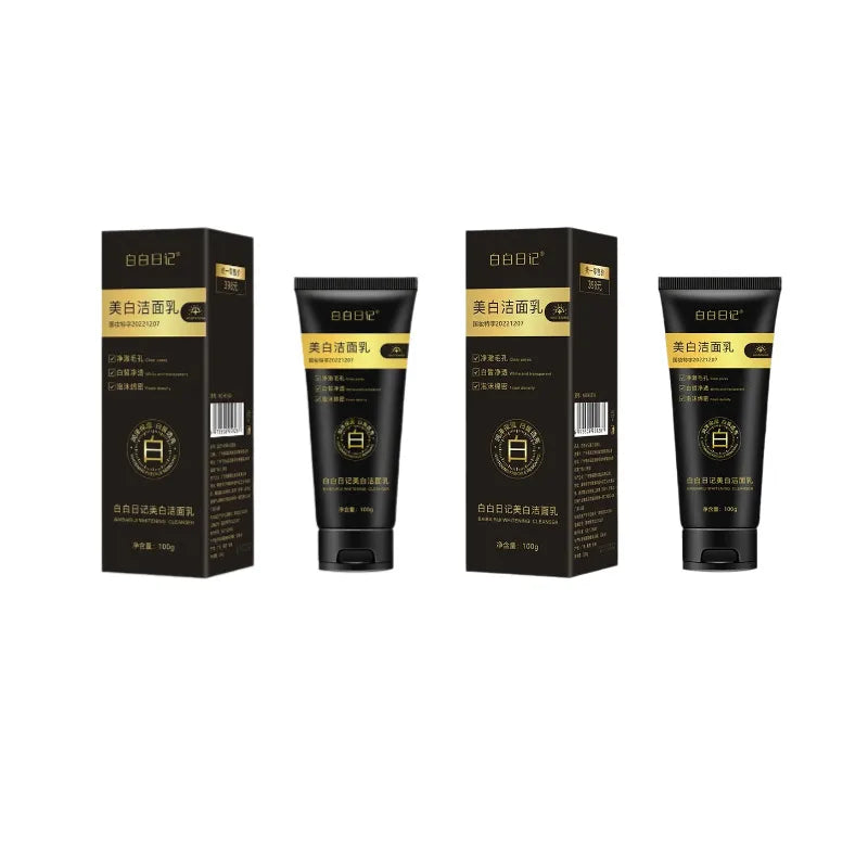 Niacinamide Whitening Facial Cleanser Shrink Pores Deep Cleaning Brightening Cleanser Oil Control Hydrating Face Wash Cleanser