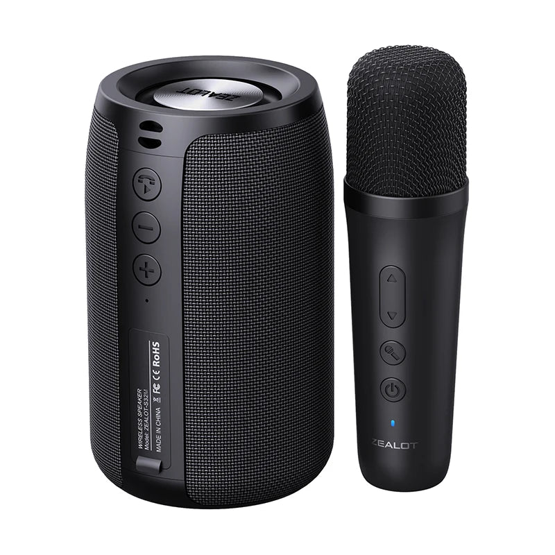 S32M Karaoke Machine Portable Bluetooth 5.3 Speaker System with 1-2 Wireless Microphones Home Family Singing Gifts