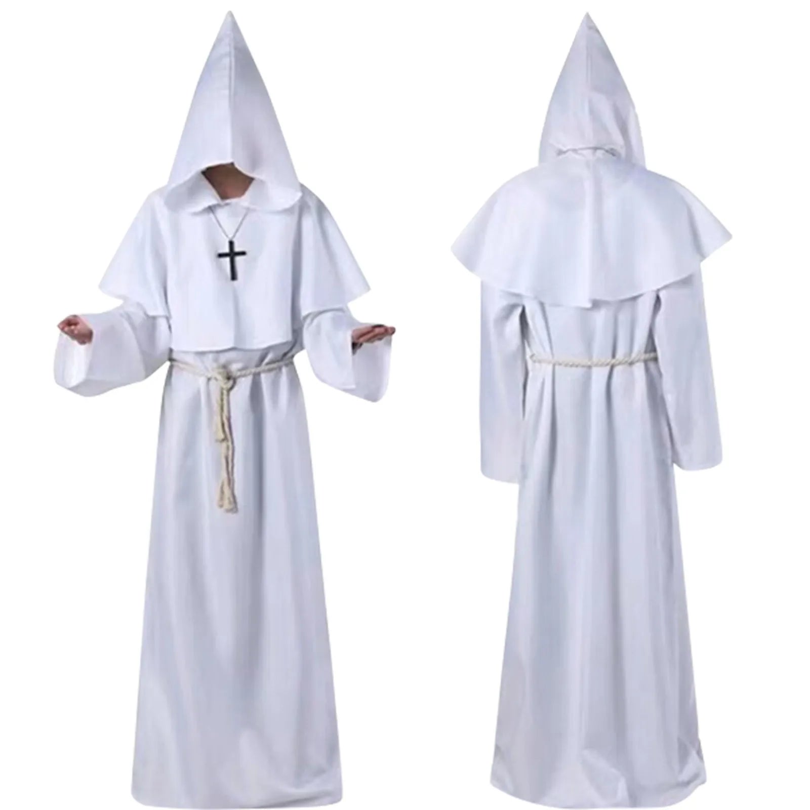 Halloween Costume Halloween Cosplay Costume Medieval Monk Suit Monk Robe Wizard Suit Priest Suit Costume Stage Suit 코스프레 의상