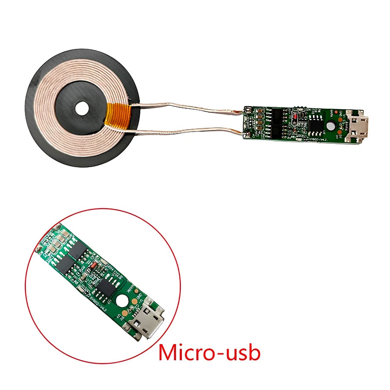 Universal Portable 5/10/15w Fast Charging Wireless Charger PCBA DIY Standard Accessories Transmitter Module Coil Circuit Board