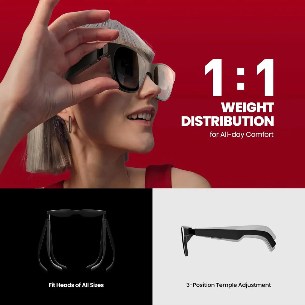 XREAL Air2 Pro Smart AR Glasses Portable Nreal Beam Pro 1080p Screen HD 130 Inches Space Cinema for Google Polarized Smartphones