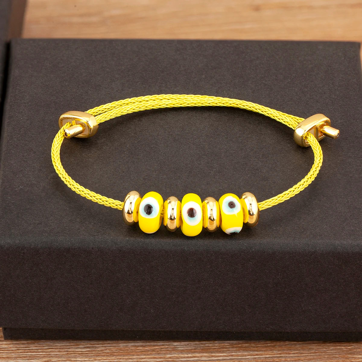 Nidin New Fashion Lucky Turkish Evil Eye Rope Bracelet Adjustable For Women Female Punk Style Personality Design Jewelry Gifts