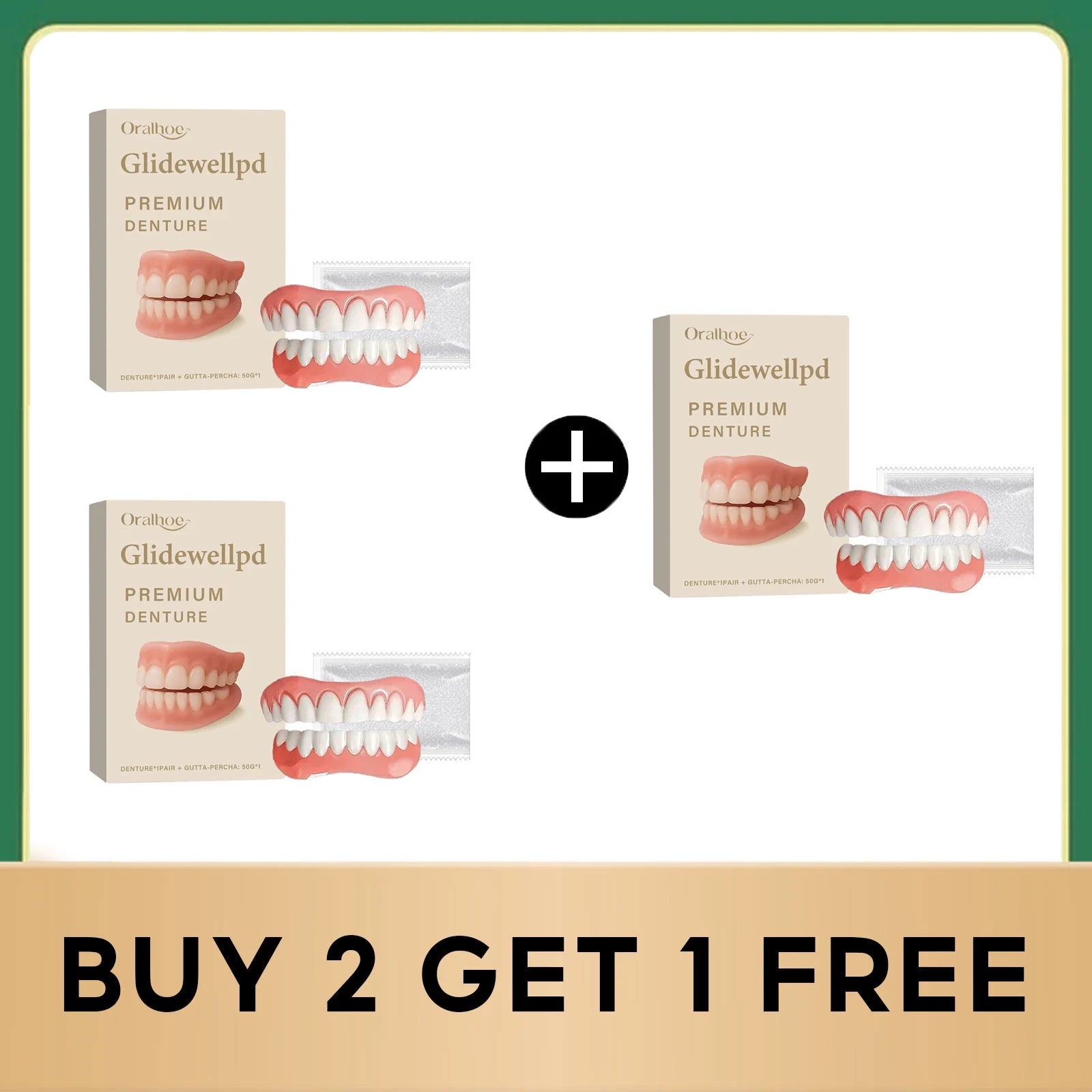 Soft Silicone Dentures Natural False Teeth Full Set Perfect Fit Gums Cover Missing Broken Tooth Upper and Lower Dental Veneers