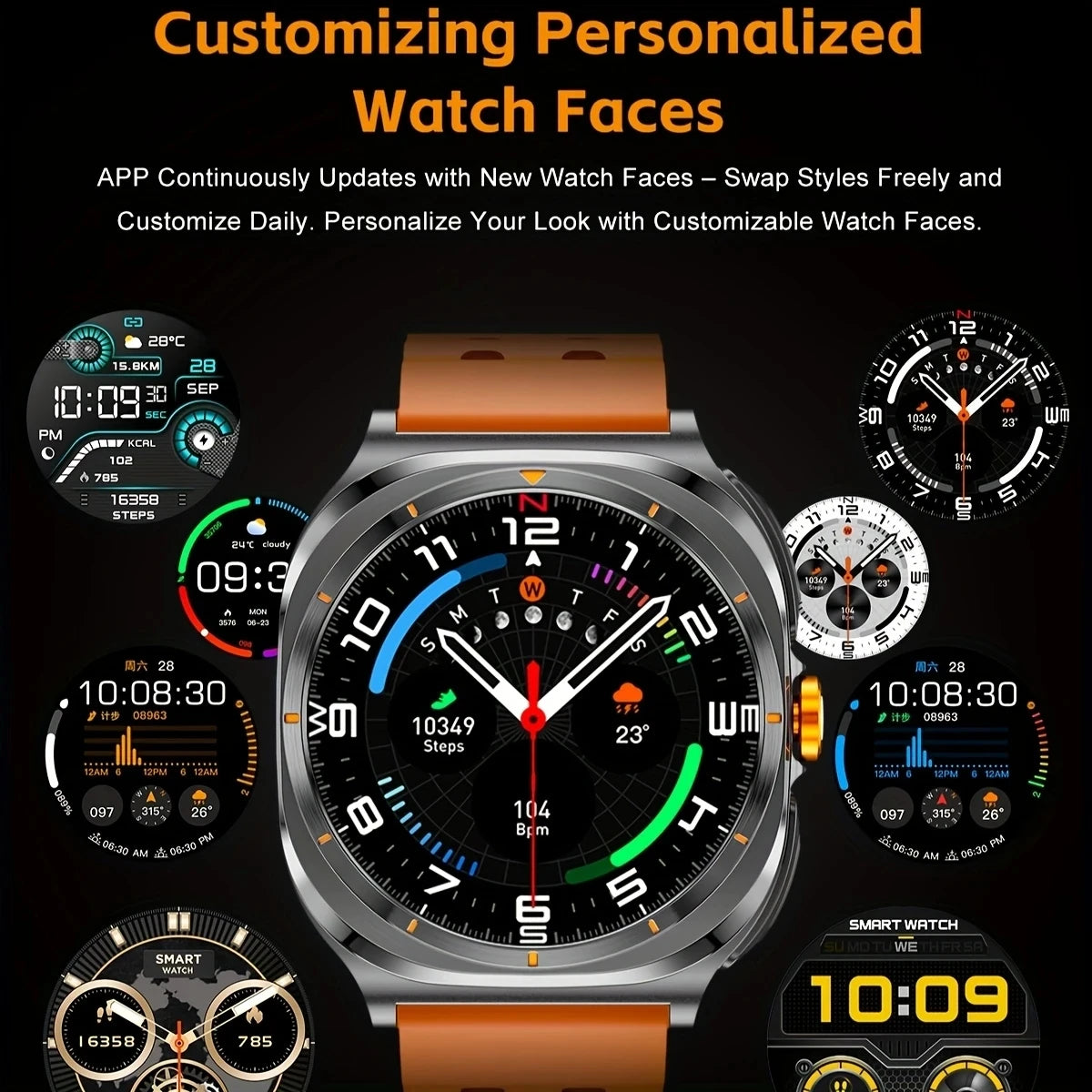 2025 New Smartwatch 2 In1 Headset Features Bt Call Health Detection, Ip67 Water Resistance, Gps Positioning, Sports Mode Watch