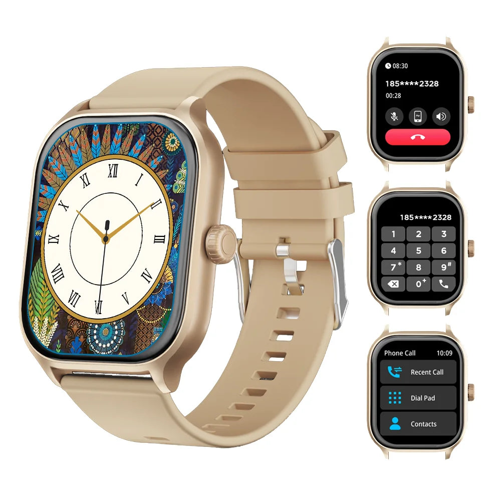 Smart Watch Women 2.01 HD Smartwatch Men Bluetooth Call Message IP68 Waterproof For Men Women Gift For Android iOS