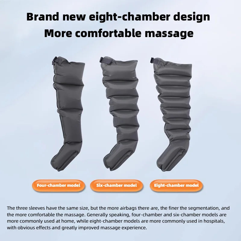 Electric 8-chamber Air Compress Massager Lymphatic Drainage Leg Massage Device Promote Blood Circulation Full Body Massager