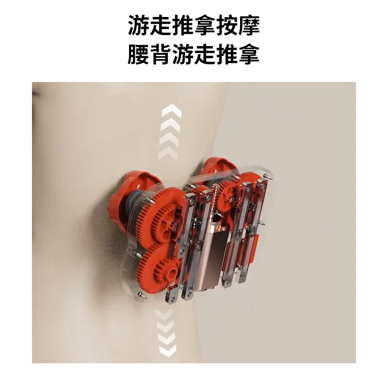 Walking Massage Cushion Neck Waist Electric Massage Backrest Kneading Multi-function with Remote Control