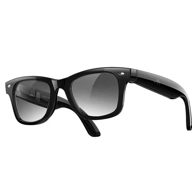 AI Smart Glasses UV Protection Translation Sunglasses With Multi Sports Modes Heart Rate Blood Oxygen Monitoring Glasses