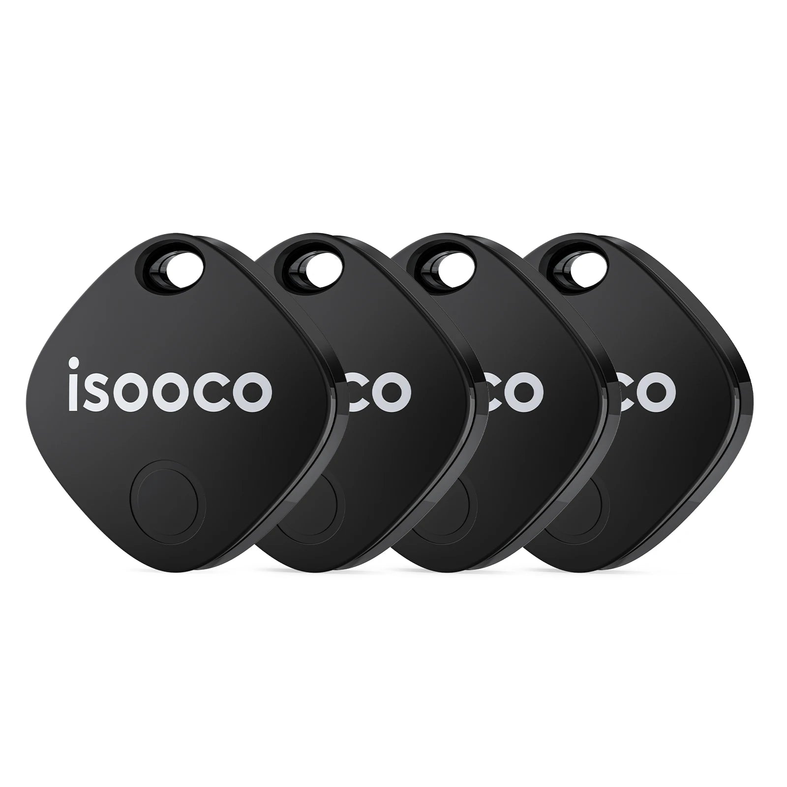 1/2/3/4pcs isooco Mini Car Locator Anti-lost Wallet Keychain Smart Tag Bluetooth Tracker Key Item Finder Use Find My (IOS Only)