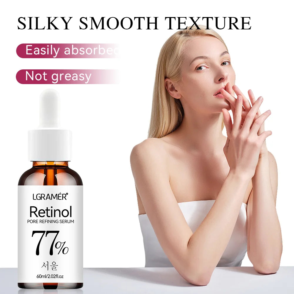 LGRAMER Retinol Facial Serum Anti-Aging, Fade Spots and Wrinkles, Repair Skin Barrier, Suitable for All Skin Types