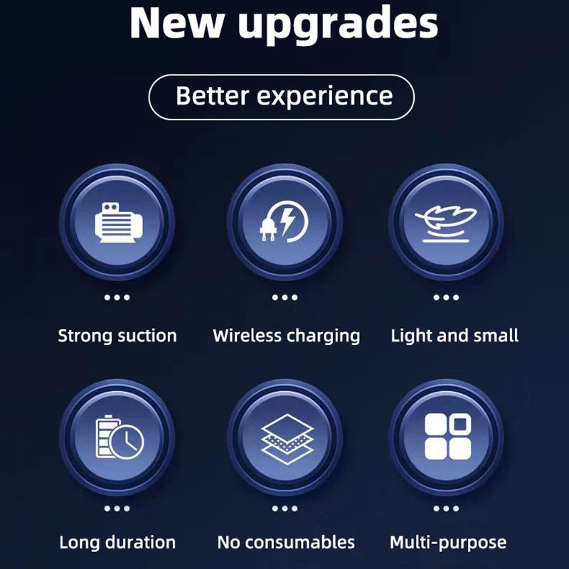 Wireless and corded dual-use, with extraordinary suction power.