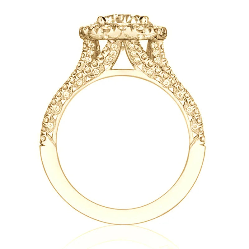 Trendy Women Rings with Brilliant Cubic Zirconia Luxury Engagement Rings Fashion Wedding Party Jewelry Drop Shipping
