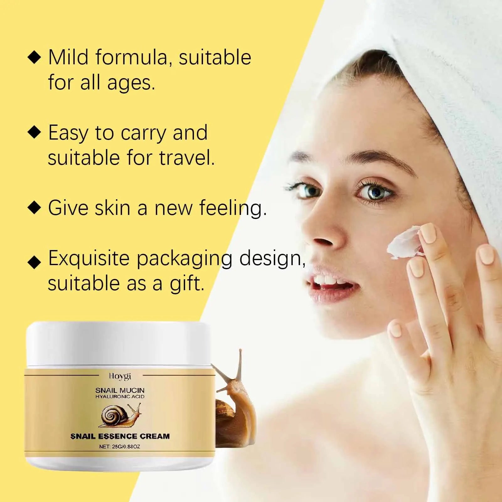 Snail Face Cream Wrinkle Removal Fade Fine Line Shrink Pore Acne Removal Whitening Replenishment Moisturizing Anti Aging Cream