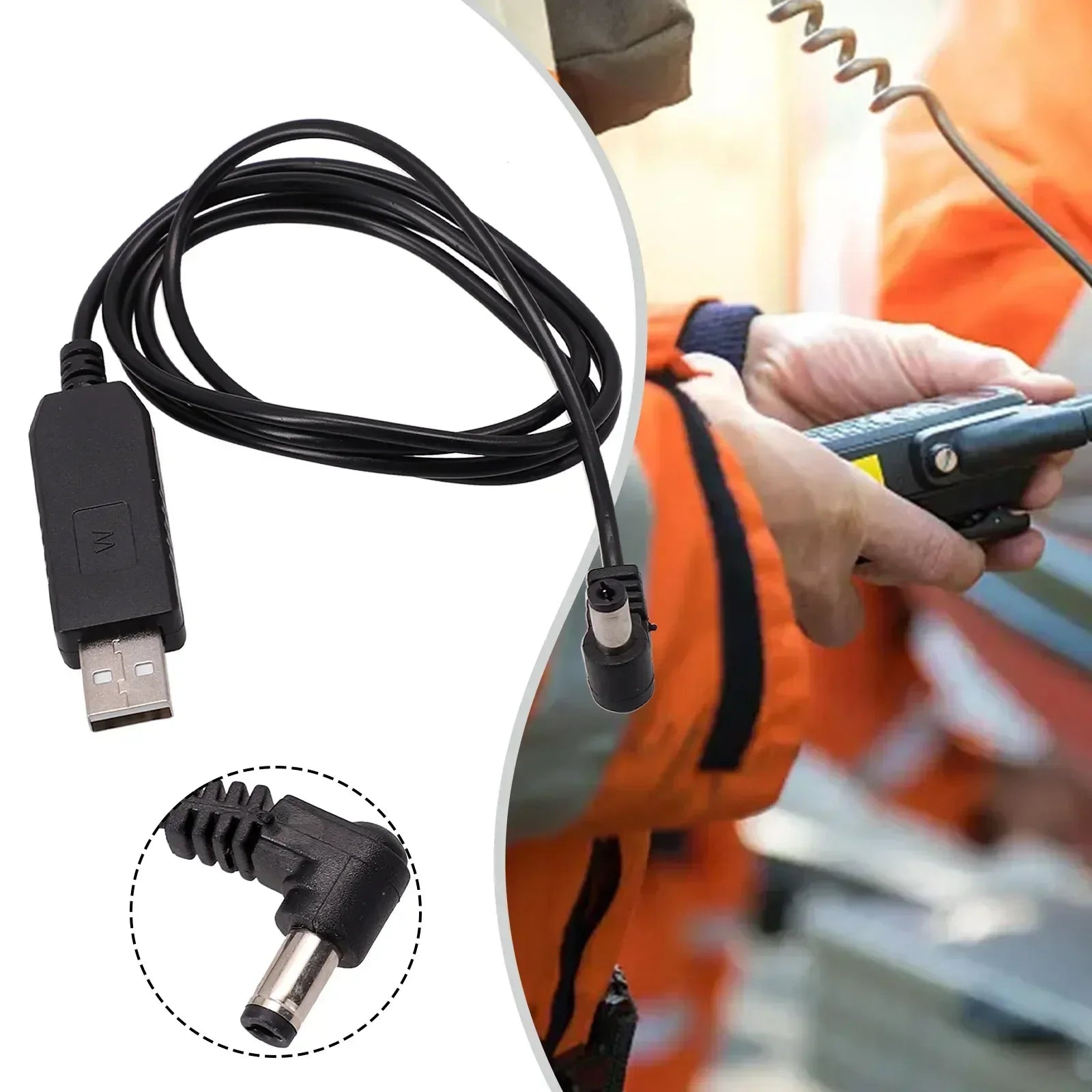 USB Charger Cablefor UV5R UV82 For BFF8 For HP UV82 UV9R Wireless Walkie-talkie For Baofeng All Radio Chargers With 10V Input
