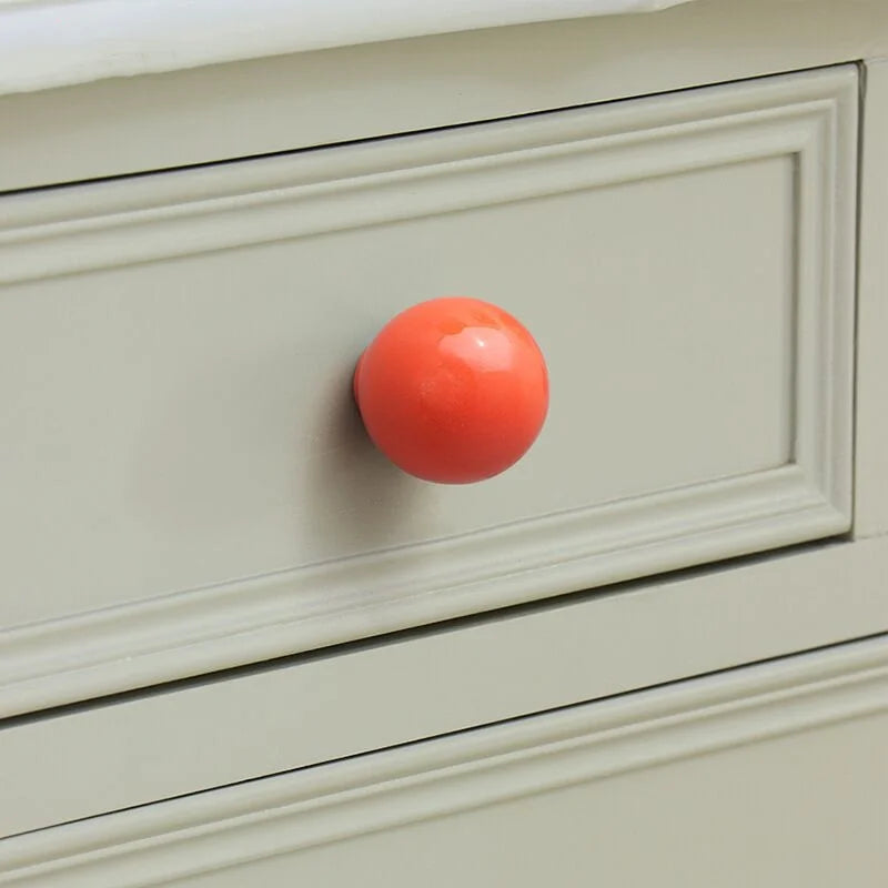 Handles Drawer Cabinet Furniture Kitchen Handles for Cabinet Knob Door Drawer Knob Colour Ceramics Rotundity Single Hole