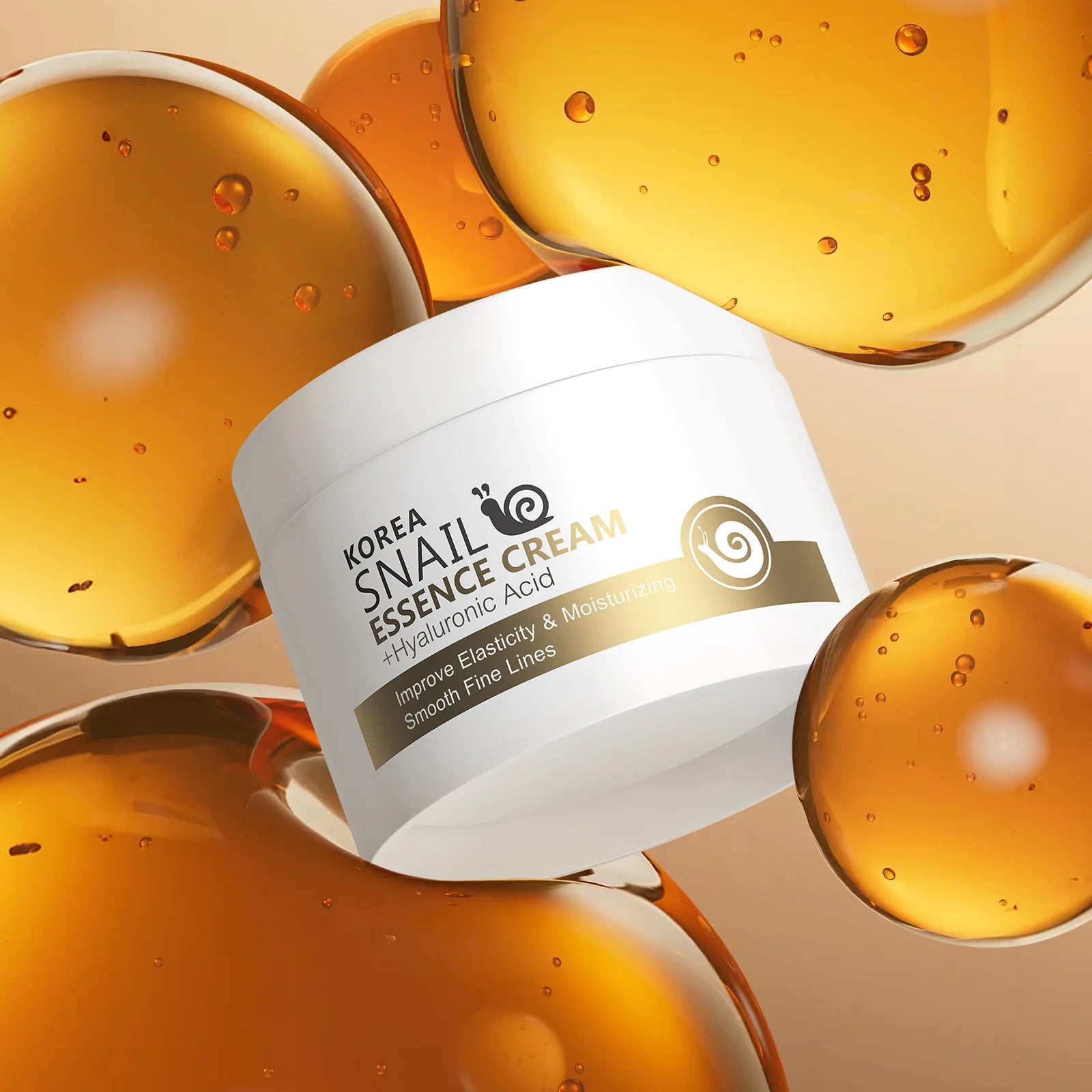50g Snail Face Cream Improve Dry Rough Skin Smoothing Facial Hyaluronic Acid Moisturizing Nourishing Essences Cream Skin Care