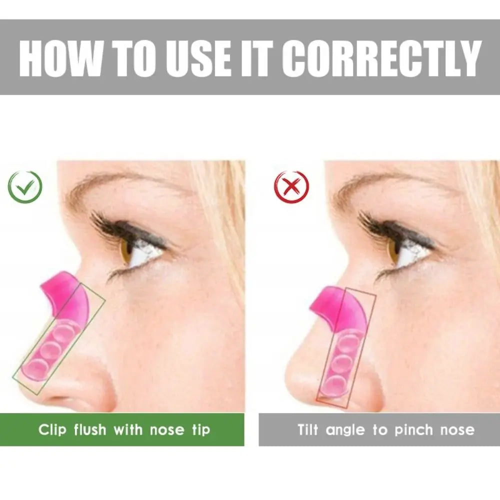 New Plastic Nose Clip U Type Beauty Nose Pads Pink Nose Correction Device