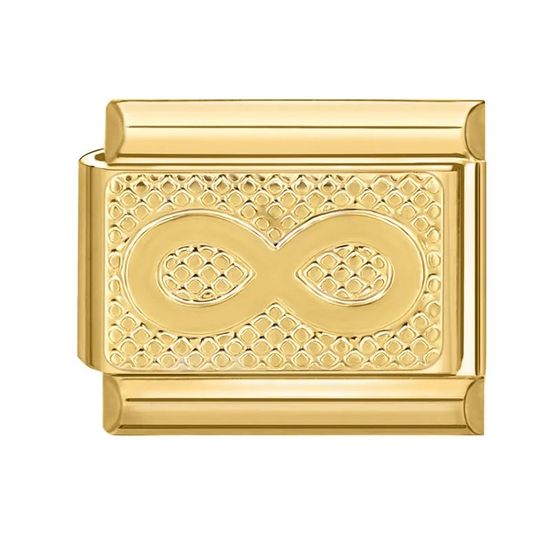 New Fashion 9mm 15 Style Italian Modular Charm Bracelet Fashionable Leisure Holiday Scenery Literary Modular Elastic Bracelet