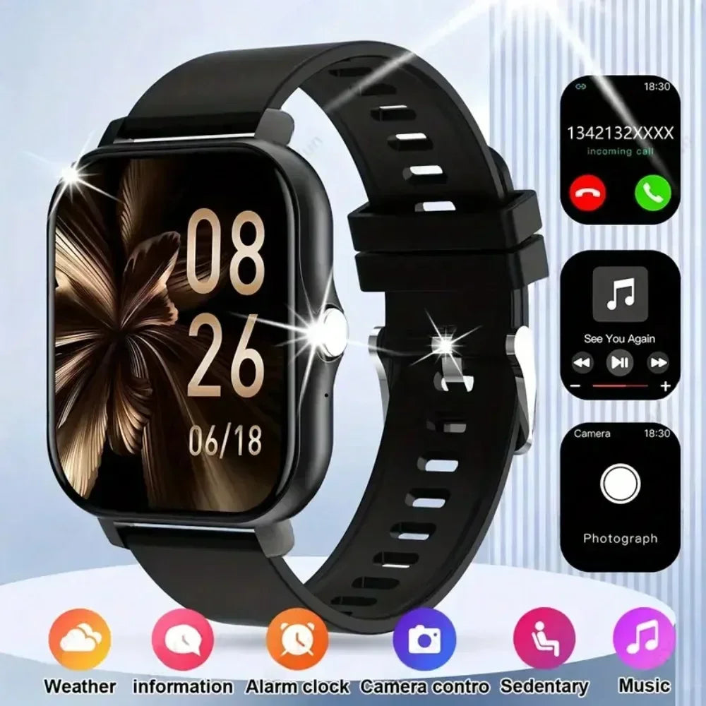 2025 Smart Fitness Watch - Wireless Calls 50 Sports Modes HR/SpO2 Tracking for iOS/Android