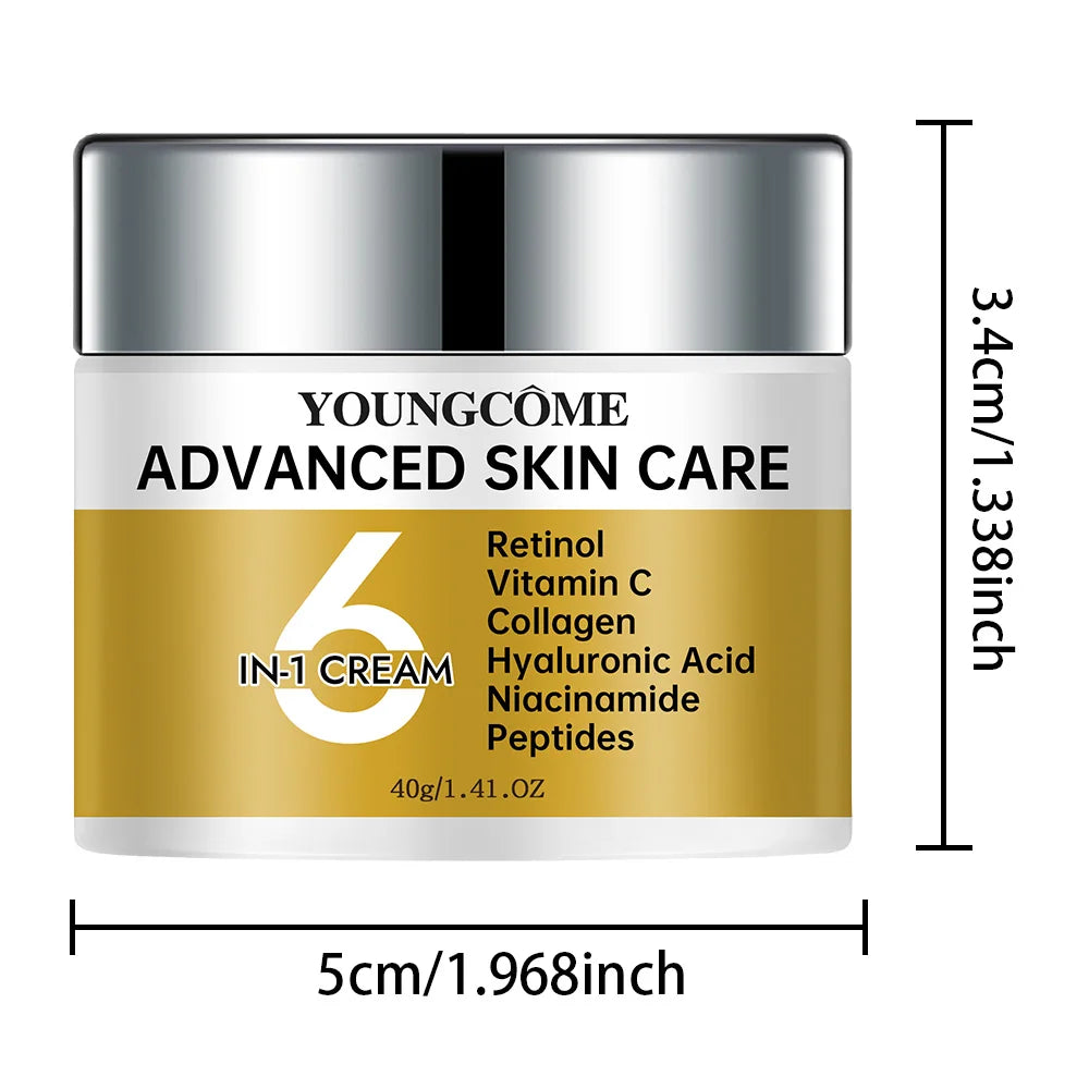 YOUNGCOME Niacinamide 6 in 1 Cream Vitamin C Anti-aging Whitening Anti-wrinkle Smooth Wrinkles Firming Facial Face Skin Care