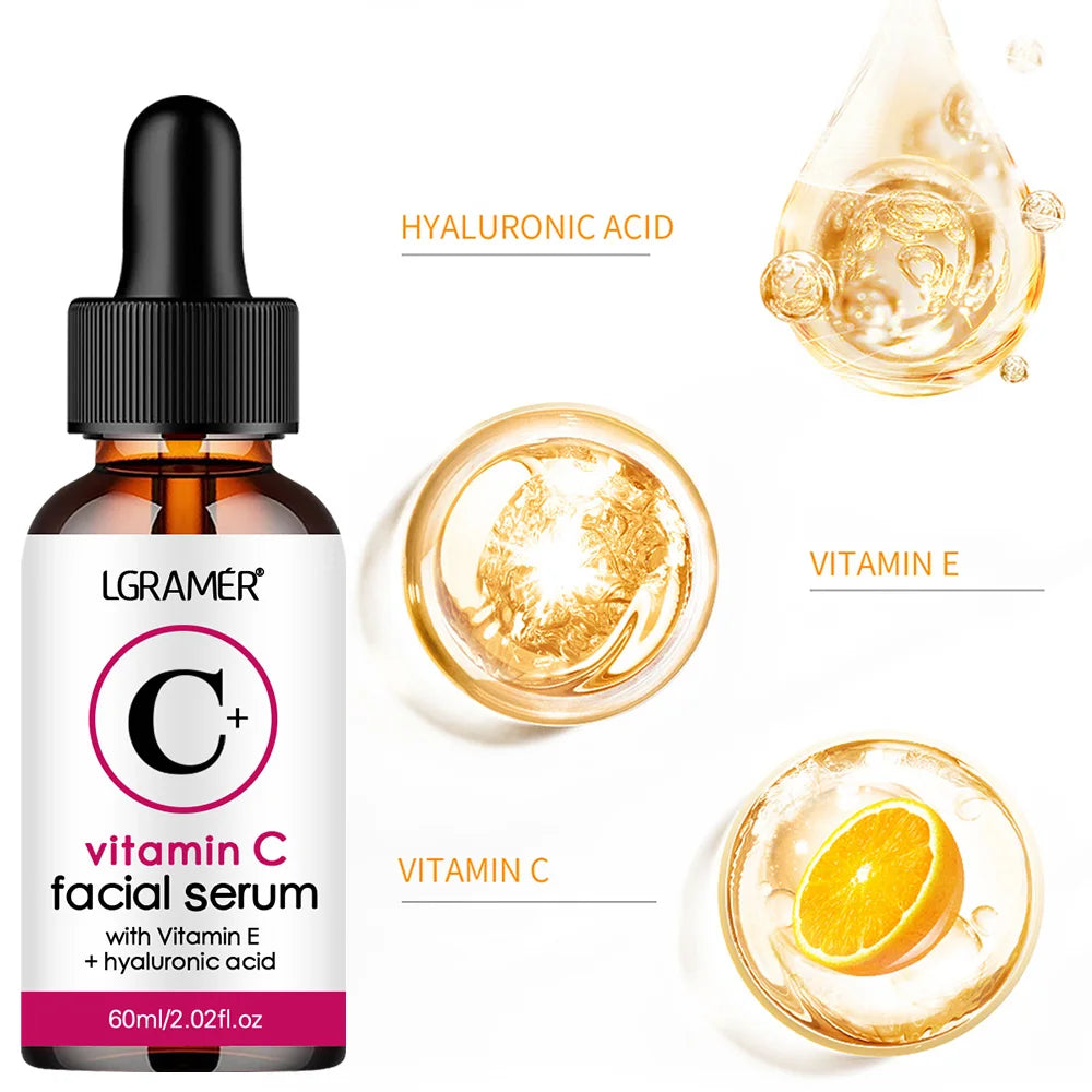 LGRAMER Vitamin C Facial Serum | Lifting and Firming | Whitening and Anti-Aging | Fade Spots and Reduce Wrinkles |