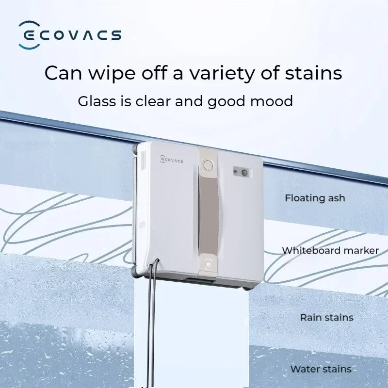 Original ECOVACS Window Cleaning Machine WINBOT AIR MINI Window Cleaning Robot 8000Pa Glass Vacuum Cleaner 100V-240V
