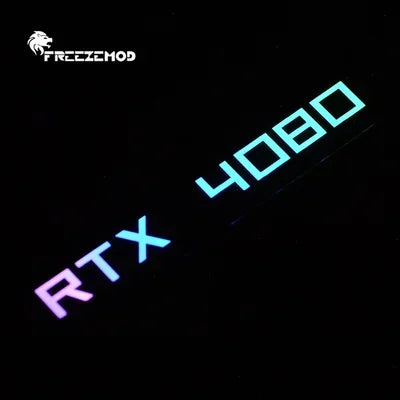 FREEZEMOD GPU Side Panel RTX3090 GTX ROG PC Decoration Video Card Plate Faith Lamp Water Cooler AURA SYNC XYD-5V Cooling ARGB