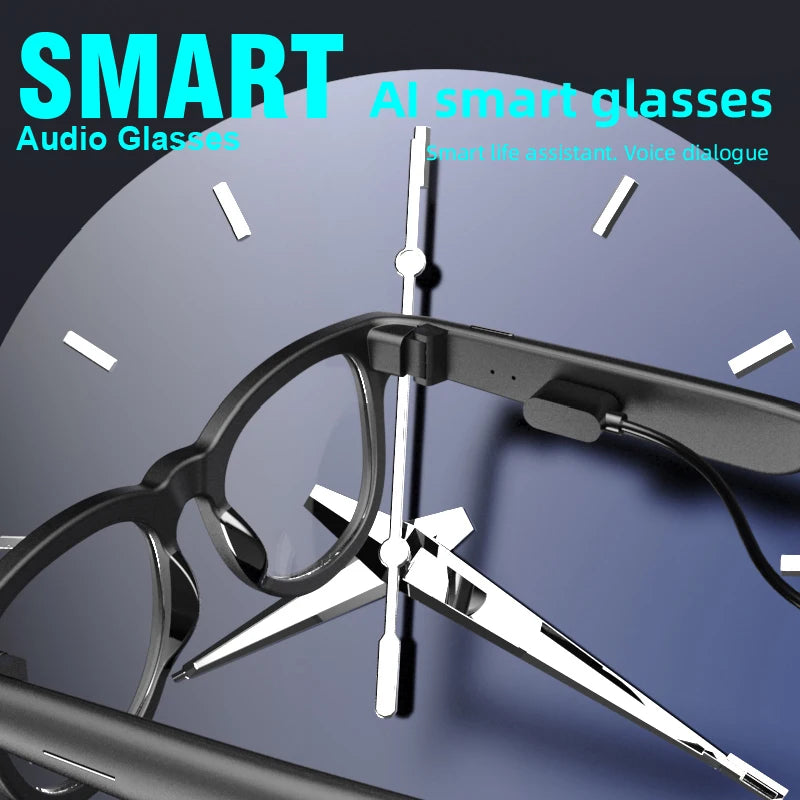 Xiaomi 4K HD AI Smart Glasses Multifunction Bluetooth Calling Voice Assistant Music Player Translation Camera Glasses Gift Lens