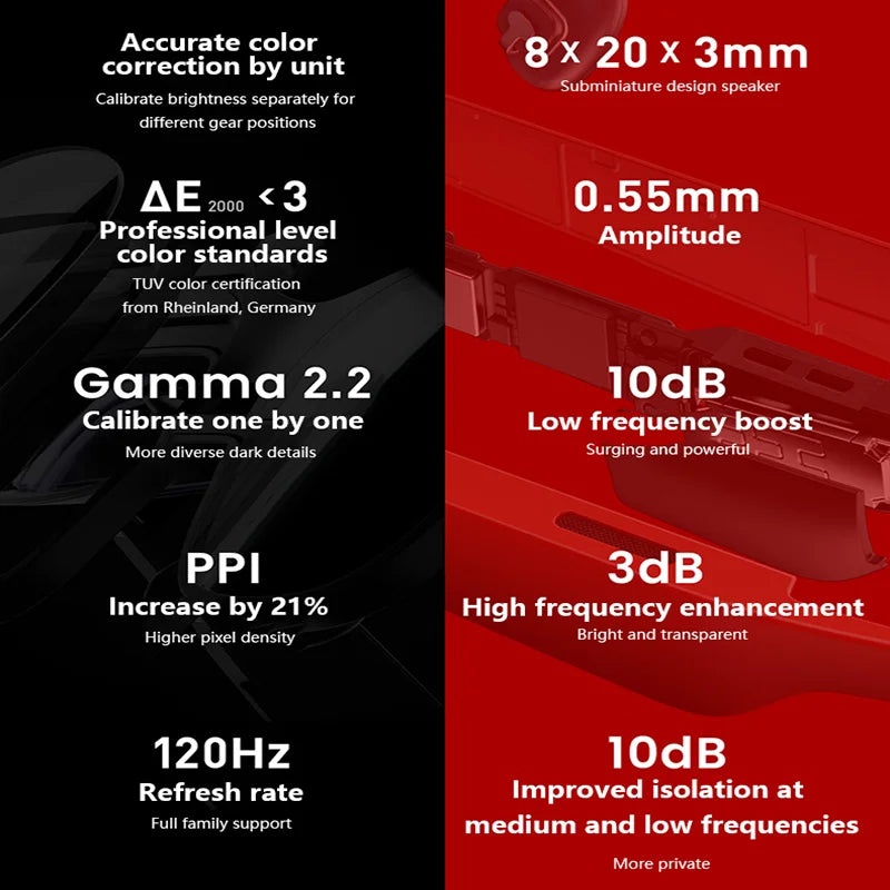 Original XREAL Air 2 AR Glasses 330" Micro OLED Wearable Display 120Hz 1080P Smart Glasses for Gaming Streaming Movie Projector