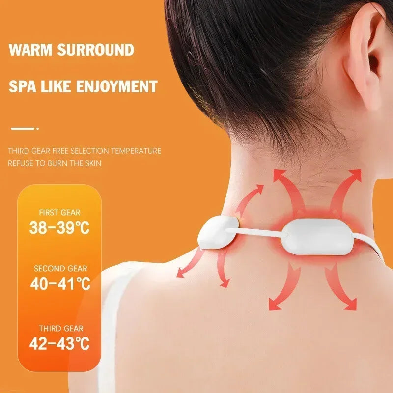 Smart Hanging Neck Neck Shoulder Cervical Spine Massager Hot Compress  Artifact Dredging Spine Neck Low Frequency Relaxation