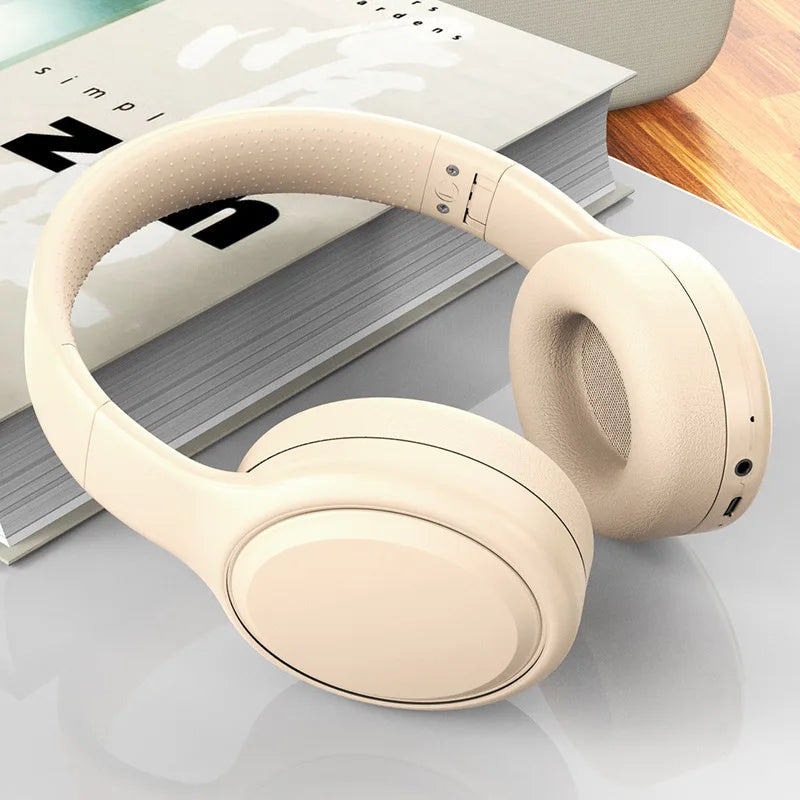 Wireless Headphones  Bluetooth 5.3 Foldable Adjustable Stereo Gaming Earphone Earphones Noise Cancelling Gaming Bluetooth+3.5mm