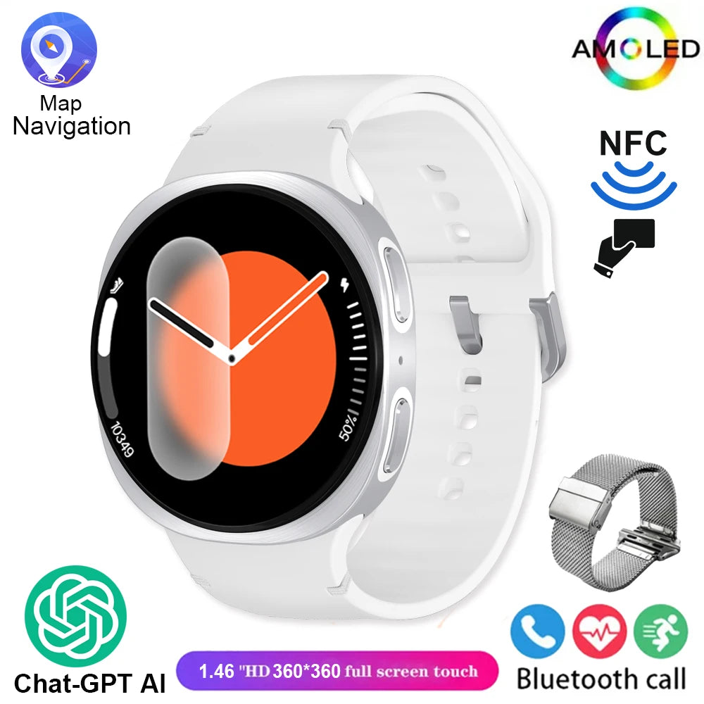 2025 New Watch 8 Smart Watch  NFC Health Monitoring Sports  Fitness GPS Bluetooth Call IP68 Waterproof HD Smartwatch