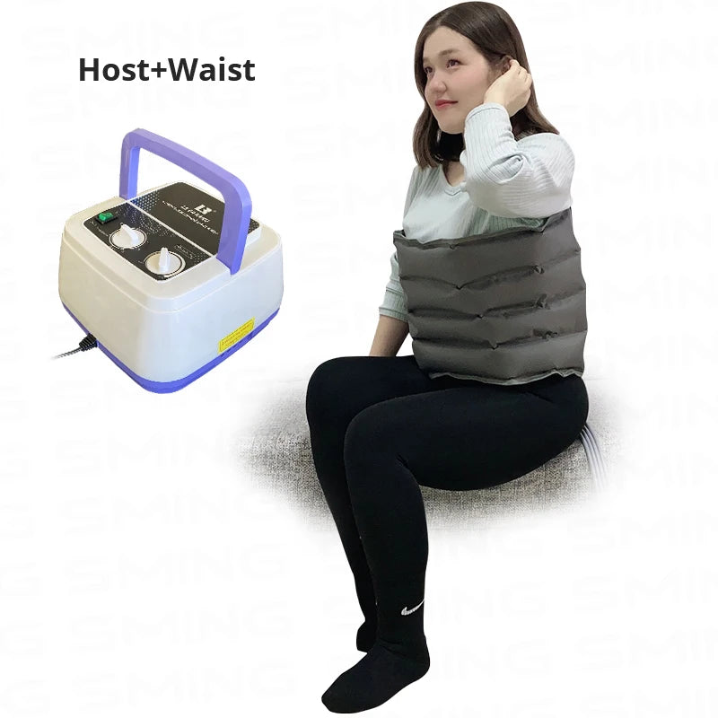 4-Cavity Electric Air Compression Leg Massager Wraps Arm Waist Foot Massage Machine Promote Blood Circulation Body Shapping