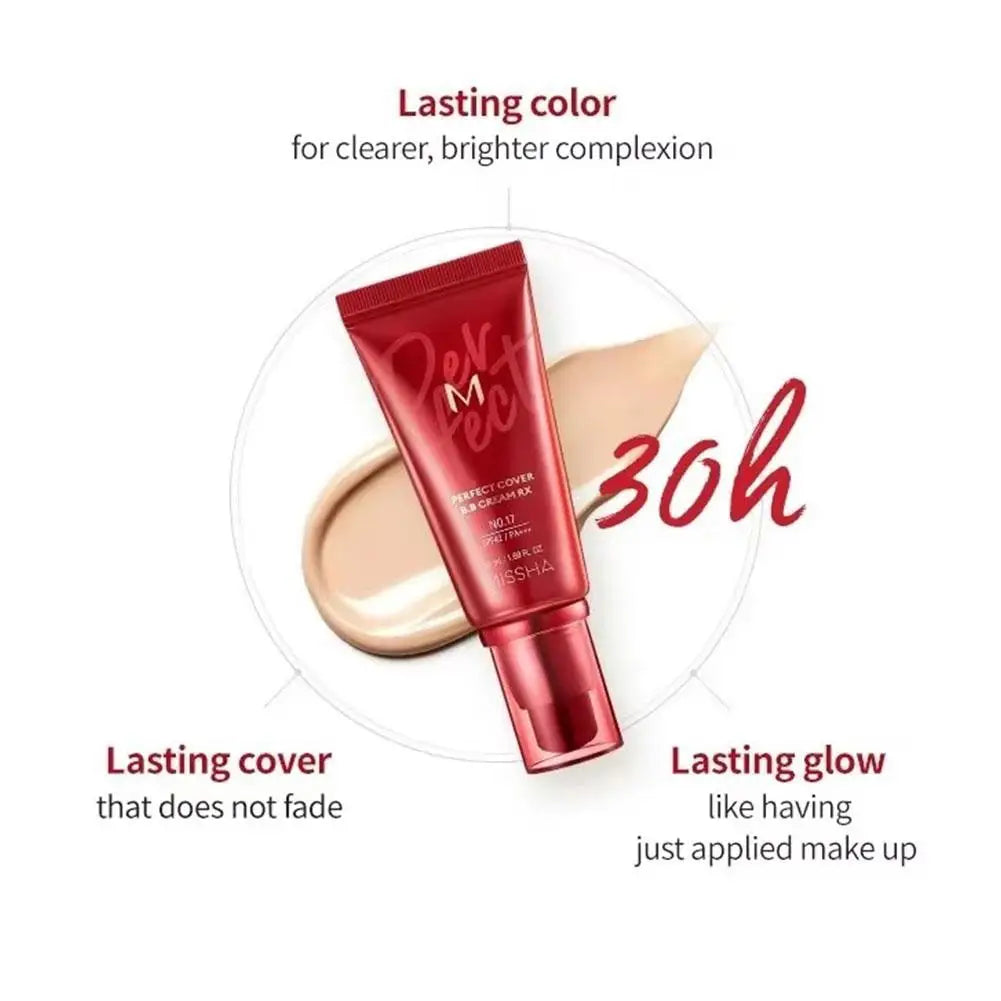 Original Korean Cosmetic BB Liquid Foundation Concealer Cream Facial Makeup Skin-Nourishing Waterproof Oil Control Long-lasting