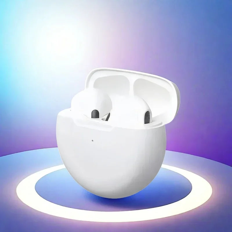 Pro 6 TWS Bluetooth Earphones Wireless Bluetooth Headset Noise Cancelling Earbuds with Mic Pro6 Wireless Headphones for IPhone