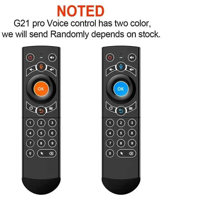 2.4G Wireless Keyboard Air Mouse G21 PRO Voice Remote Control with IR Learning Gyros for Android TV Box H96 MAX X3 Pro