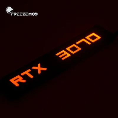 FREEZEMOD GPU Side Panel RTX3090 GTX ROG PC Decoration Video Card Plate Faith Lamp Water Cooler AURA SYNC XYD-5V Cooling ARGB