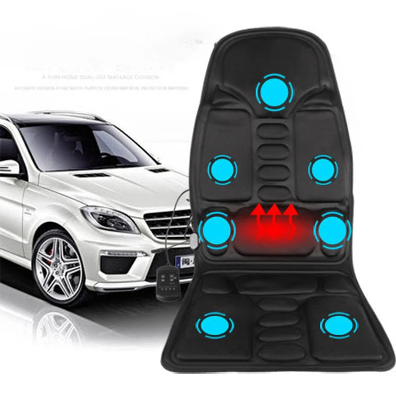 Car Home Office Lumbar  Massage Chair Cussion Machine Electric Heating Vibrating Neck massager Back Car mat Pain Relief  Pads