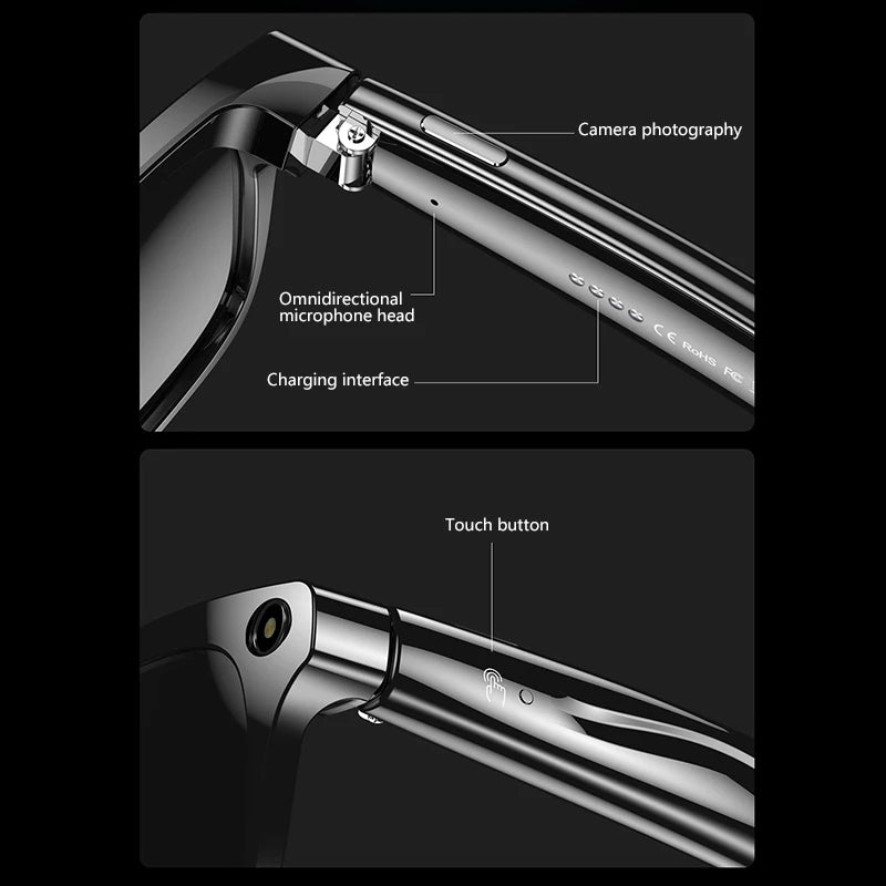 Xiaomi 4K HD AI Smart Glasses Chat GPT 100MP Camera Bluetooth Call 260Mah Battery Voice Assistant Control Smart Glasses 2025