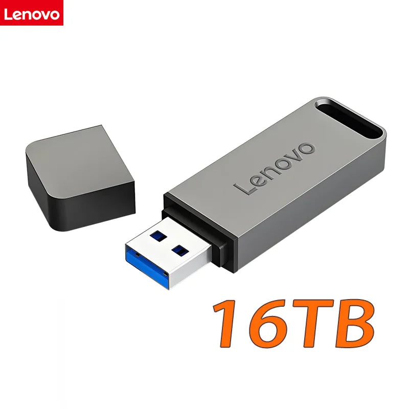 Lenovo 16TB USB 3.2 Flash Drive High Speed Metal Pendrive OTG High Speed Pendrive Portable Ssd Memories For Cellphone Laptop PC