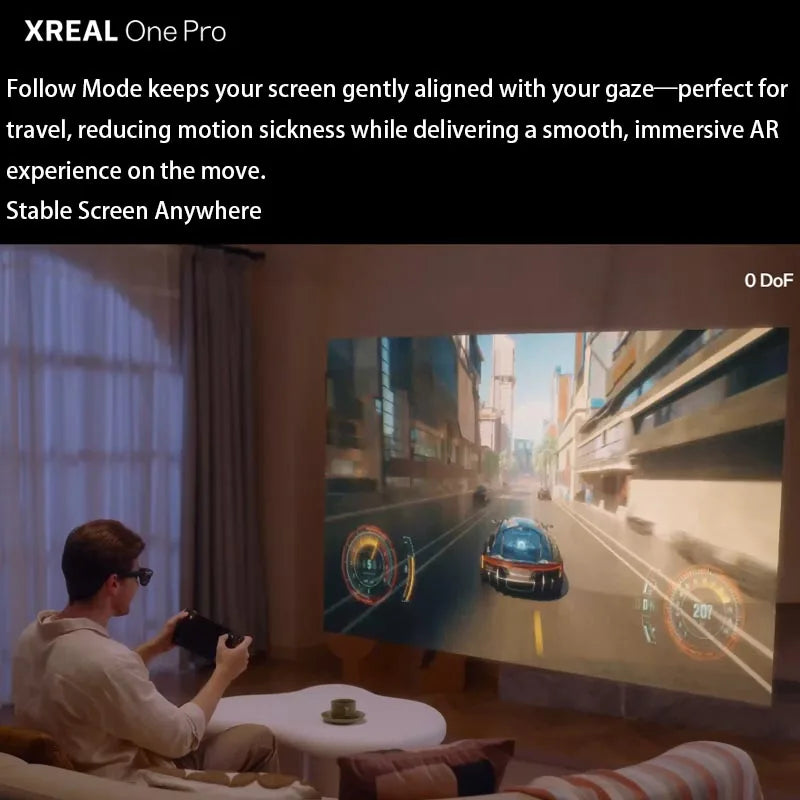 Xreal One Pro Ar NEW Glasses Set BigHD Screen Follow Mode 3Ms M2P Latency Easy Setting Immersive Experience Video Game Movies